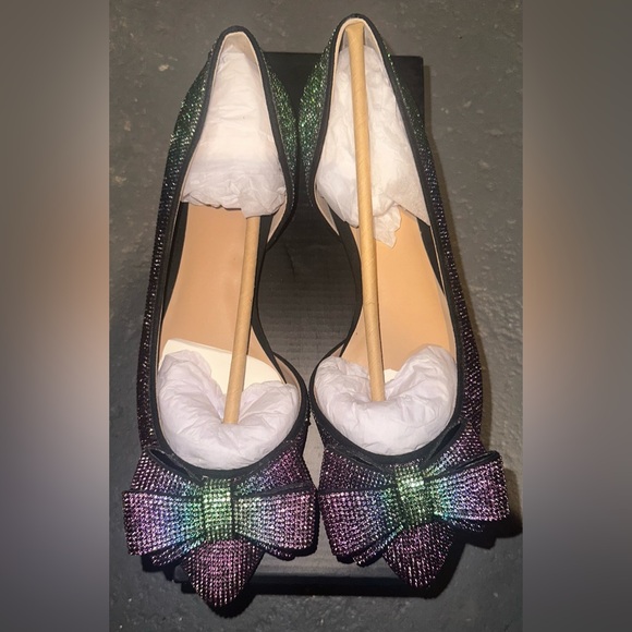 INC International Concepts Multicolor Bow Heels NWT size 9 - Picture 1 of 5